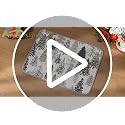 Christmas Dish Drying Mat 18x24 Inch - Absorbent Woodland Tree Kitchen Protector