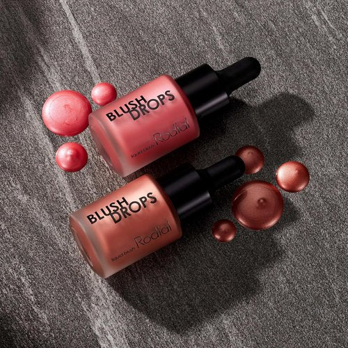 Rodial Blush Drops - Sunset Kiss | Moisturizing Liquid Blush with Vitamin E, 0.5 fl oz, Radiant Finish
