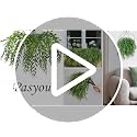 Artificial Weeping Willow Vines - 8 Pcs Faux Hanging Plants for Indoor Outdoor Decor