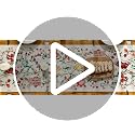 13x120 Inch Floral Christmas Table Runner - Beige Winter Kitchen Decor