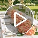 Pink-Orange Hydrangea Artificial Flowers for Outdoor - UV Resistant, 8Pcs