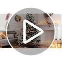 Velvet Christmas Ornaments Set 38Pcs Flocked Shatterproof Holiday Decorations - Gray Blue