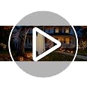 Large Outdoor Hanging Ghost Decoration with Swing, Lighted Halloween Yard Decor