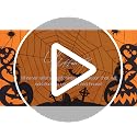 Halloween Silhouettes Tablecloth 60-Inch Round Spooky Party Decor
