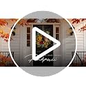 Pinkpuii 24 Inch Fall Harvest Wreath for Front Door - Red Peony Variation
