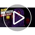 Motion Activated Halloween Animatronic Zombie Tombstone with LED Eyes & Creepy Voice - Indoor/Outdoor Decor
