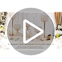 Silver 5 Arm Crystal Tea Light Candle Holder Set of 3 - Elegant Wedding & Holiday Decor