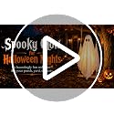 5FT Outdoor Hanging Ghost Swing Decor with Lights and Remote Timer