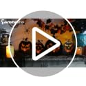 Outdoor Metal Pumpkin Pathway Lights - Black Halloween Garden Decor