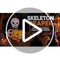 7FT Halloween Skeleton Reaper Inflatable with Jack-o'-Lantern & LED Lights — Outdoor Yard Decor