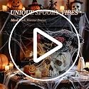 4-in-1 Gothic Halloween Skull Planter Centerpiece Set - Spooky Decor