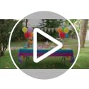 Football Field Tablecloth 54 x 108 Inches - 12 Pack Disposable Rectangular Table Cover for Parties