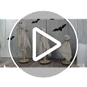 Rustic Halloween Ghost Figurines Set of 3 Farmhouse Holiday Decor
