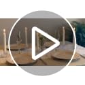 Glass Taper Candle Holders 2 Pcs Small Clear Table Decor - Elegant & Durable