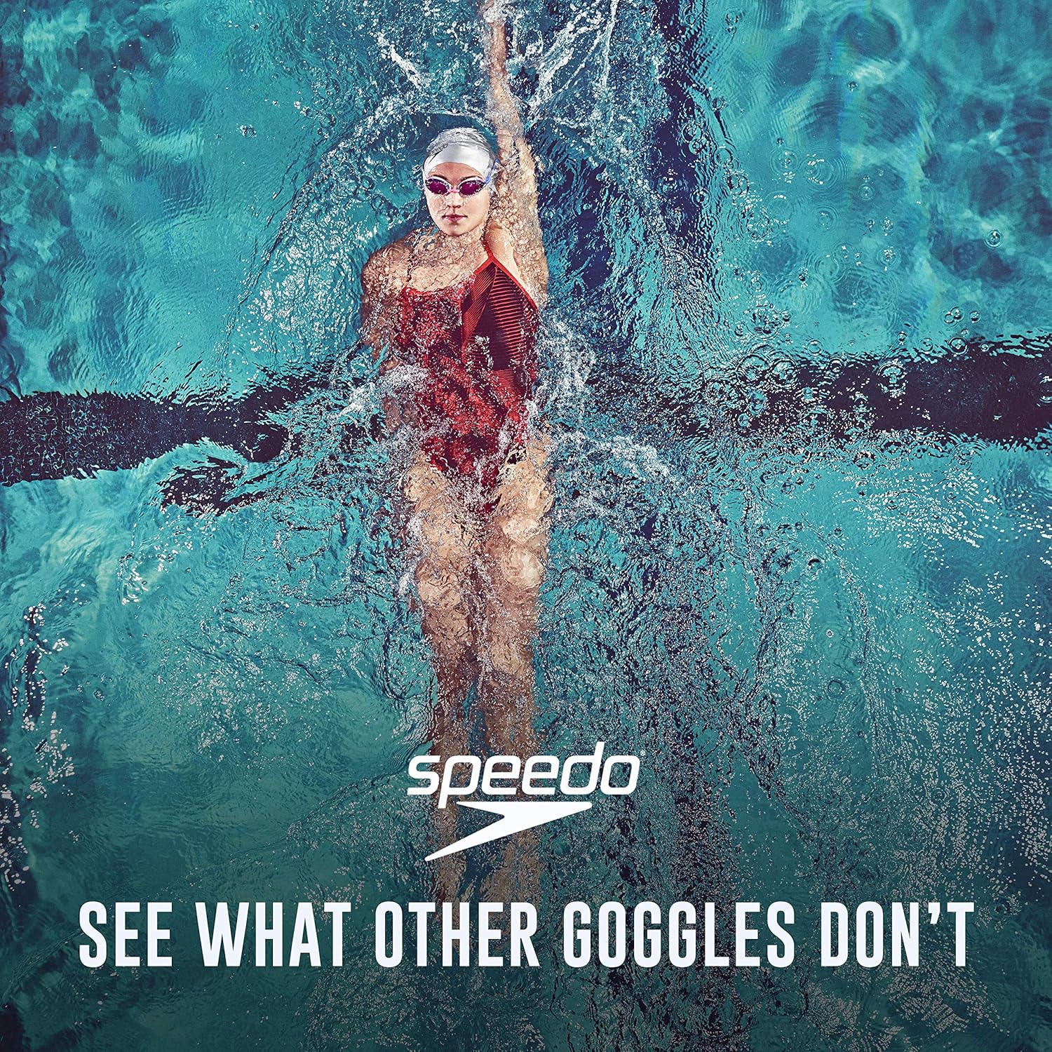 Speedo Swim Goggles - Mirrored Vanquisher 2.0 for Enhanced Visibility | Comfortable Fit