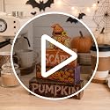 Halloween Scarecrow Decor Indoor for Kitchen & Home - Rustic Farmhouse Style - Variation: Scarecrow