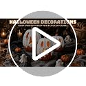 Medium Ghost Pumpkin Halloween Decor with Flameless Candle - Indoor Outdoor Centerpiece