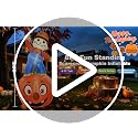 8FT Fall Thanksgiving Inflatable with Built-in LEDs - Orange