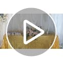 Gold Sequin Table Runner 12x72 Inch - Elegant Party Decor, 1 Pack