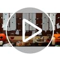 Halloween Felt Ghost Garland - 8.2ft Felt Ball Banners for Party Decoration, Variation of Ghost & Red Pink