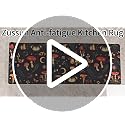 Anti-Fatigue Mushroom Kitchen Mats Set - Black 46x17 & 29x17 Inches with Non-Slip Waterproof Backing