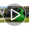 4FT Halloween Inflatable Alien Duck with LED Lights Outdoor Decor