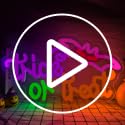 Halloween Neon Sign Dimmable Trick or Treat Bat Candy Wall Decor LED Light