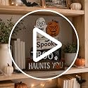 Halloween Pumpkin Ghost Decor Indoor - Boo Variation, Farmhouse Halloween Decorations