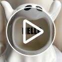 Ghost Shaped Ceramic Candy Bowl - Halloween Candle Holder & Organizer - Variation: Ghost