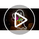 Waving Ghost Halloween Neon Sign - Candy Basket Halloween Decor - Dimmable LED Night Light