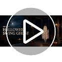 CRILARY White Halloween Swinging Ghost Outdoor Decor 5.9ft with Lights