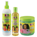 Kids Hair Care Set - Detangler, Growth Oil & Styling Gel for Kids