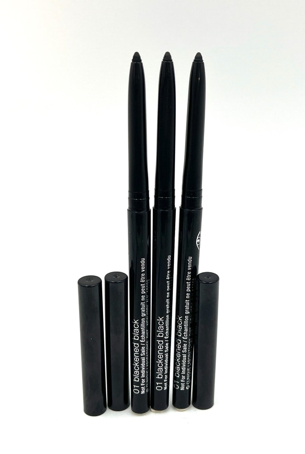 3-Pack Black Kajal Eyeliner Pencil - Long-Lasting, Smudge-Resistant Makeup
