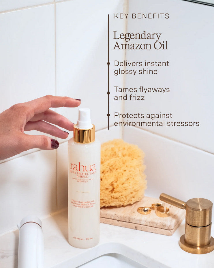 Heat Protectant Spray for Hair - Thermal Shield with Shea & Oils