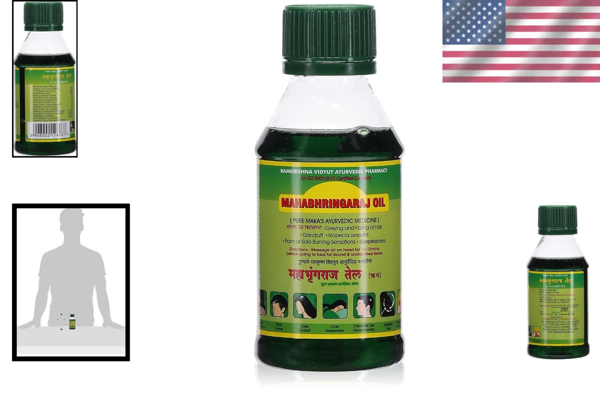 100ml Unscented MahaBhringaraj Hair Oil for Hair Growth & Sleep Support