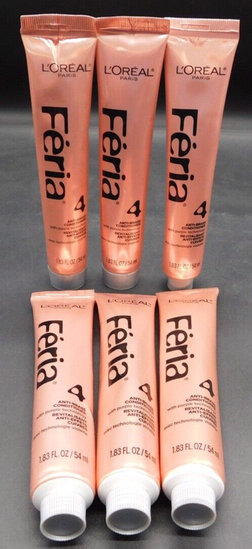 Lot of 6 Anti-Brass Hair Conditioner with Purple Technology - 1.83oz Each