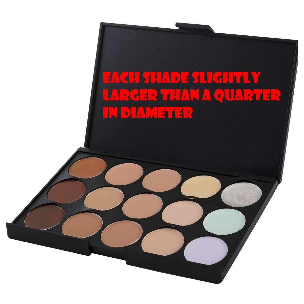 15 Shade Concealer Palette for Flawless Skin - Neutralizing Makeup Kit