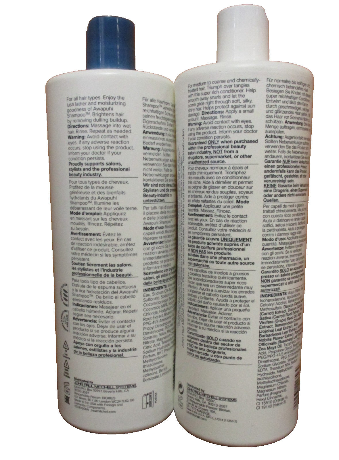 Paul Mitchell Awapuhi Shampoo & Detangler Duo 33.8 oz Hair Care Set