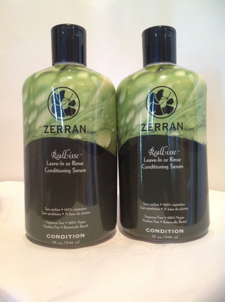 Zerran RealLisse Leave-In & Rinse Hair Serum 32oz - 2 Pack
