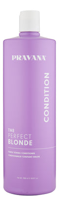 Pravana Blonde Toning Conditioner 33.8 oz - Neutralizes Yellow Tones, Adds Shine & Moisture