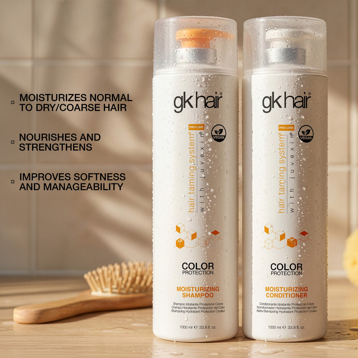 Moisturizing Shampoo and Conditioner Set for Dry Hair - 33.8 oz Sulfate-Free