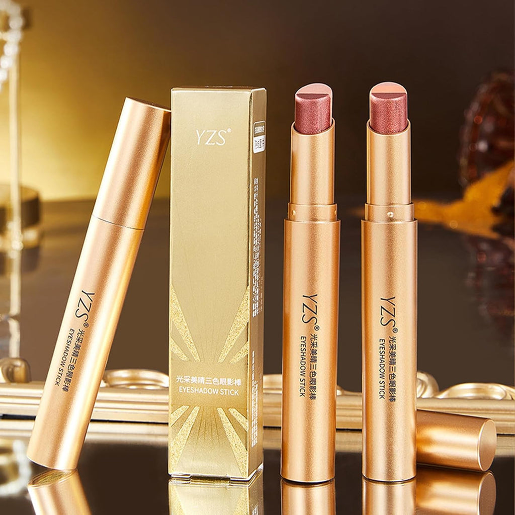 Gradient Eyeshadow Stick Set - 4Pcs Matte & Shimmer Waterproof, Long-Lasting