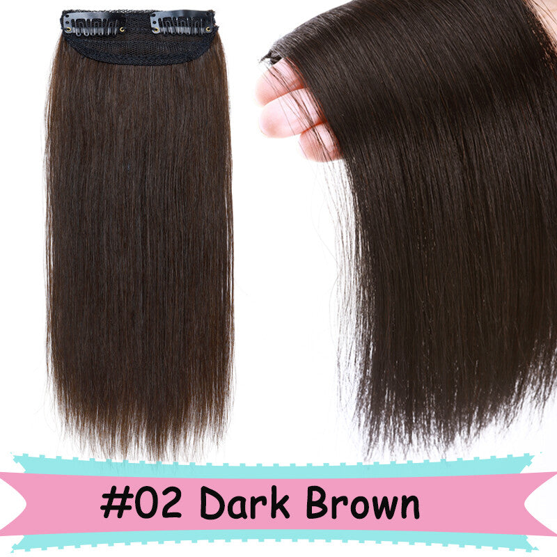 V Shape Clip-In Human Hair Extensions Full Head - Blonde, Remy Virgin