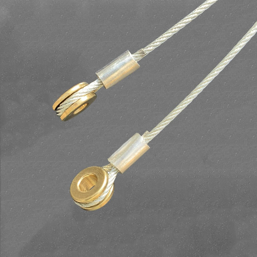 110" Alloy Steel Truck/Trailer Roll-Up Door Cables Kit 5/16" Eye - 2 Pack