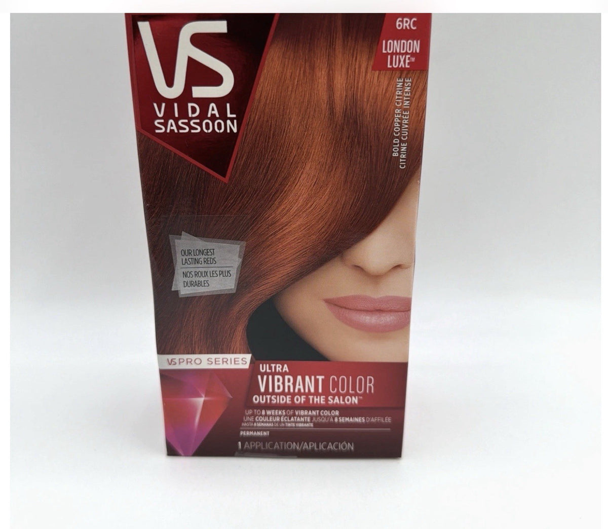 Vidal Sassoon Pro Series 6RC Bold Copper Citrine Hair Dye Set - 3 Pack