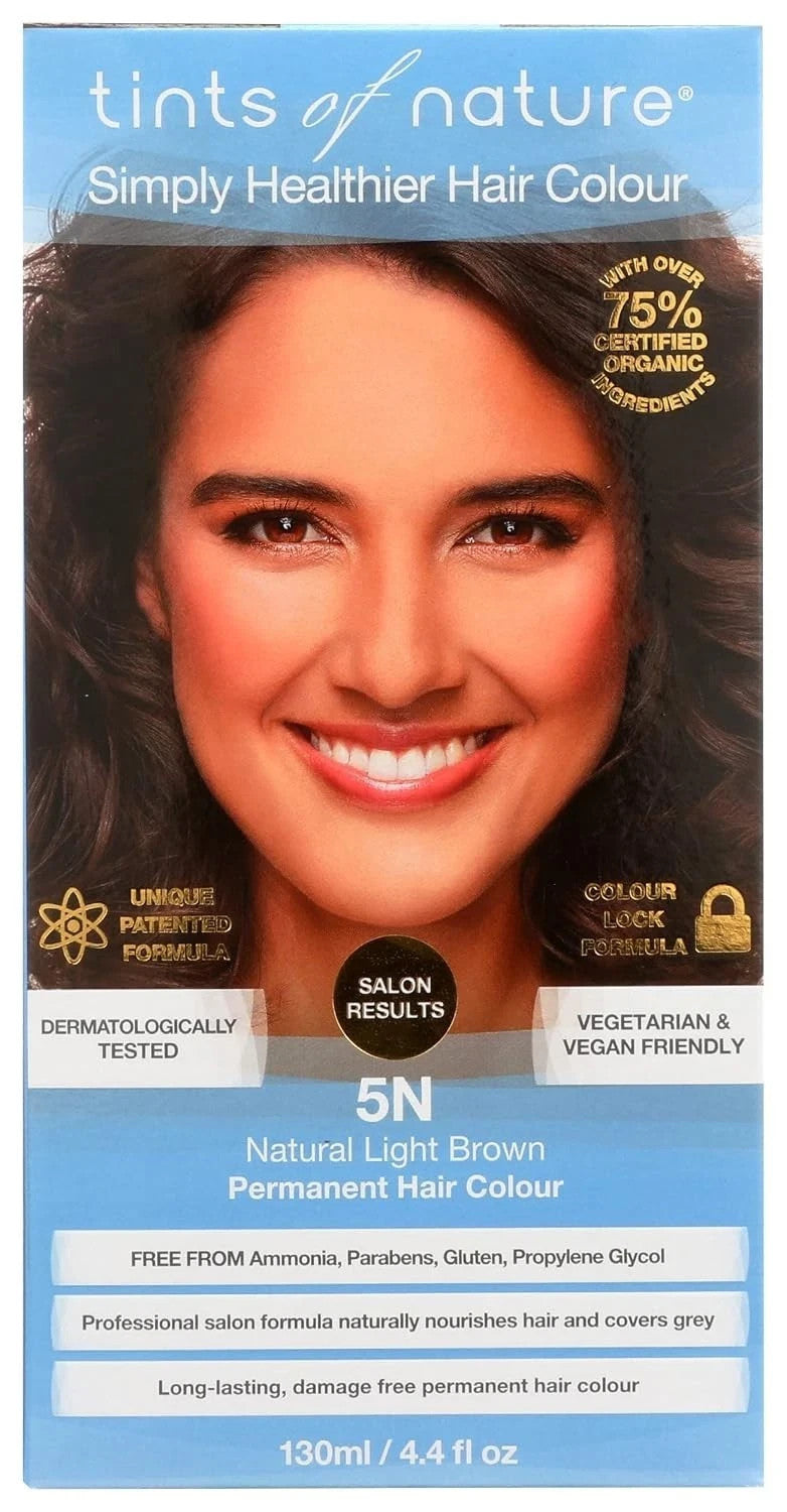 Natural Light Brown Hair Dye - Pack of 4, Long-Lasting Gray Coverage