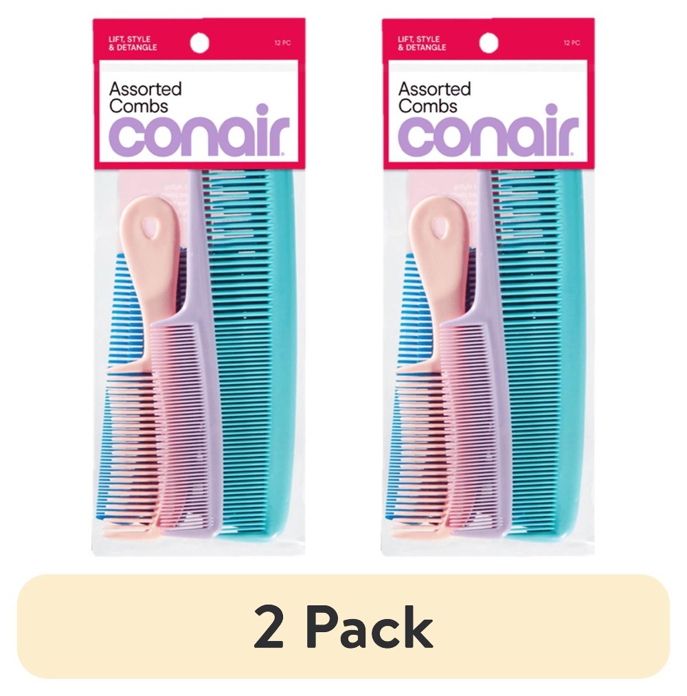 12-Piece Hair Comb Set for Styling & Detangling - All Hair Types