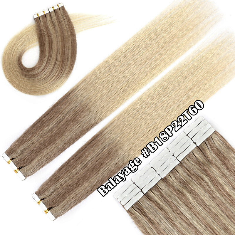 150g Thick Tape-In Human Hair Extensions - Remy Virgin Hair, 16-24 Inches
