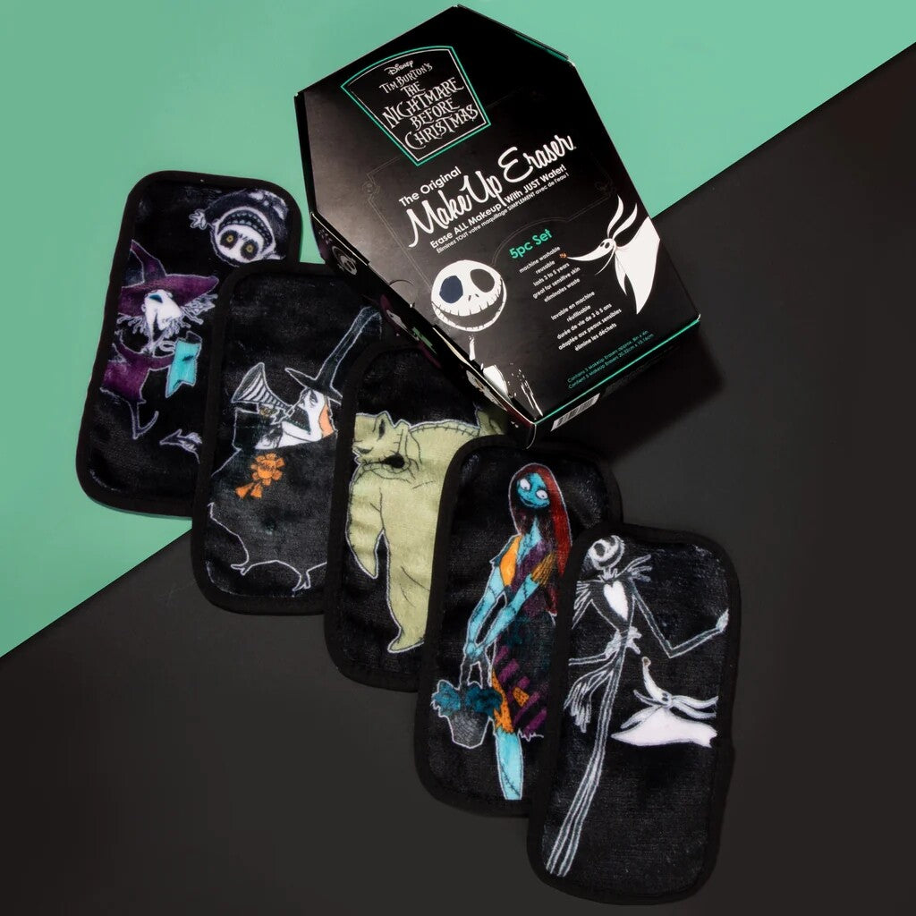 Makeup Eraser Nightmare Before Christmas 5-Piece Reusable Makeup Remover Set