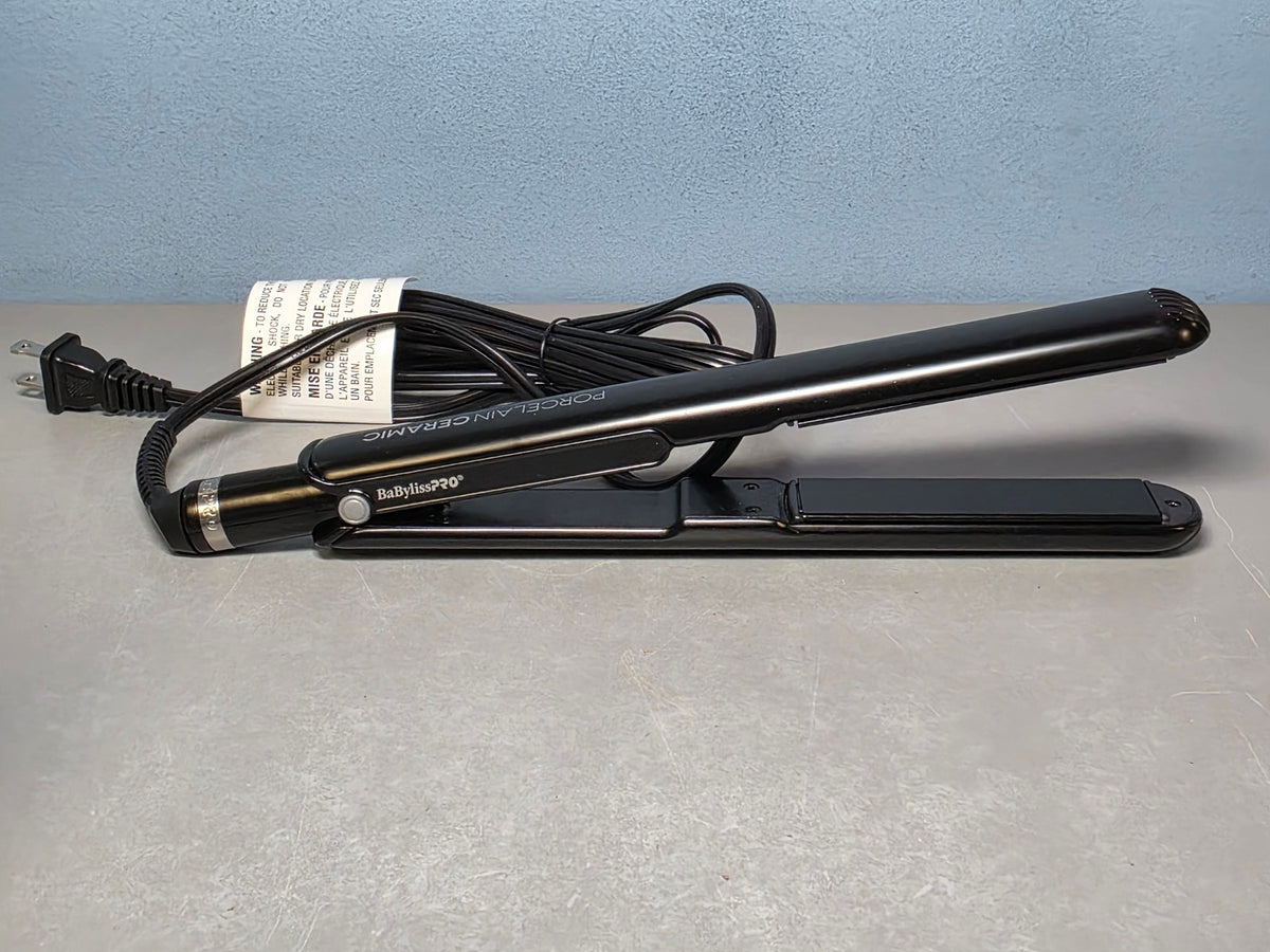 Ceramic Hair Straightener 1 Inch Flat Iron Black 450°F Max Temp
